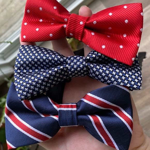 NEW ✨ Set of 3 Adjustable No Tie Bow Ties - Picture 5 of 7